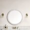 James Martin Vanities Callie 30in Round Mirror, White Mother of Pearl 725-MR30-MOP - alternate 2